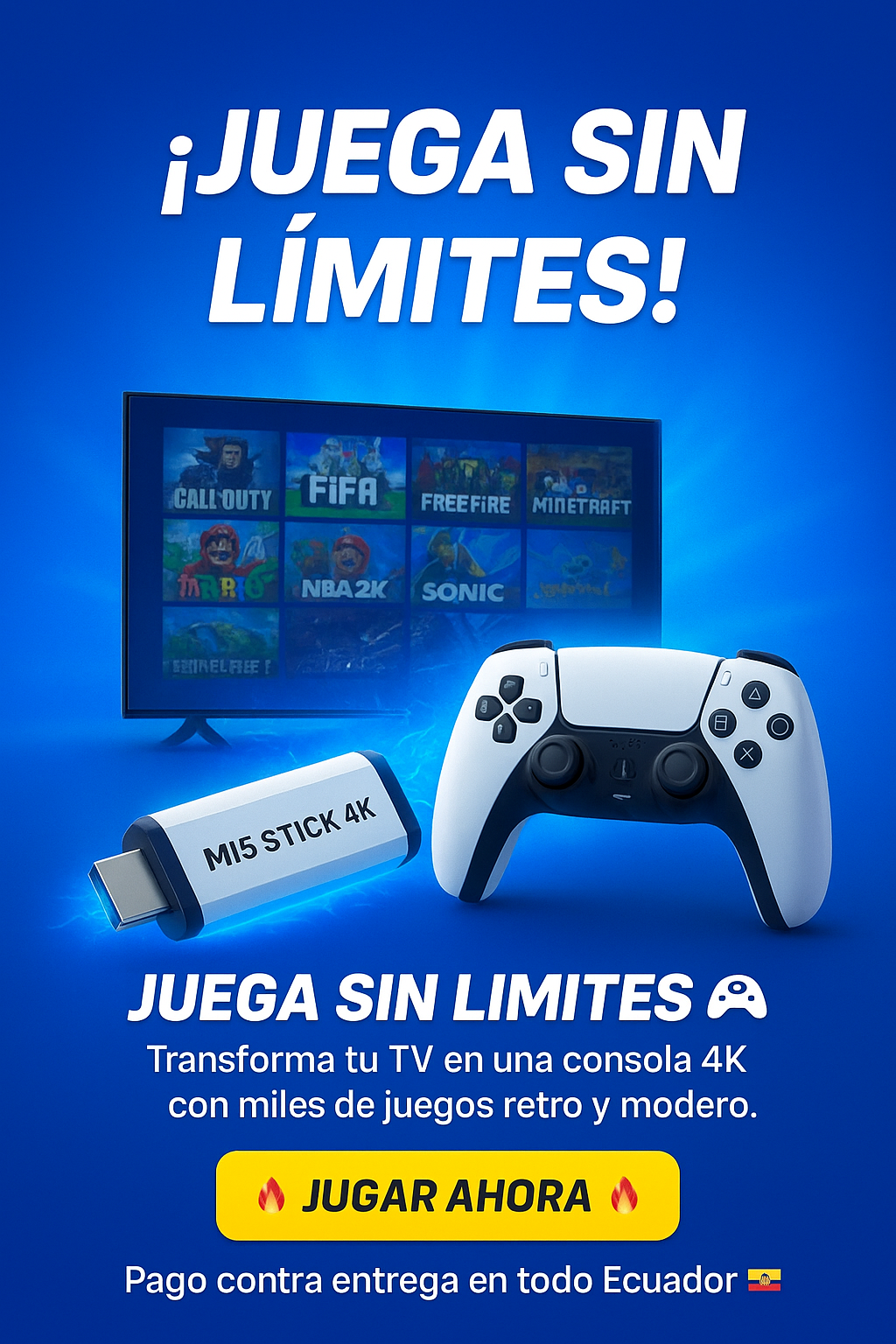 Consola Retro Inalámbrica 4K ¿Listo para revivir tu infancia con tus hijos?